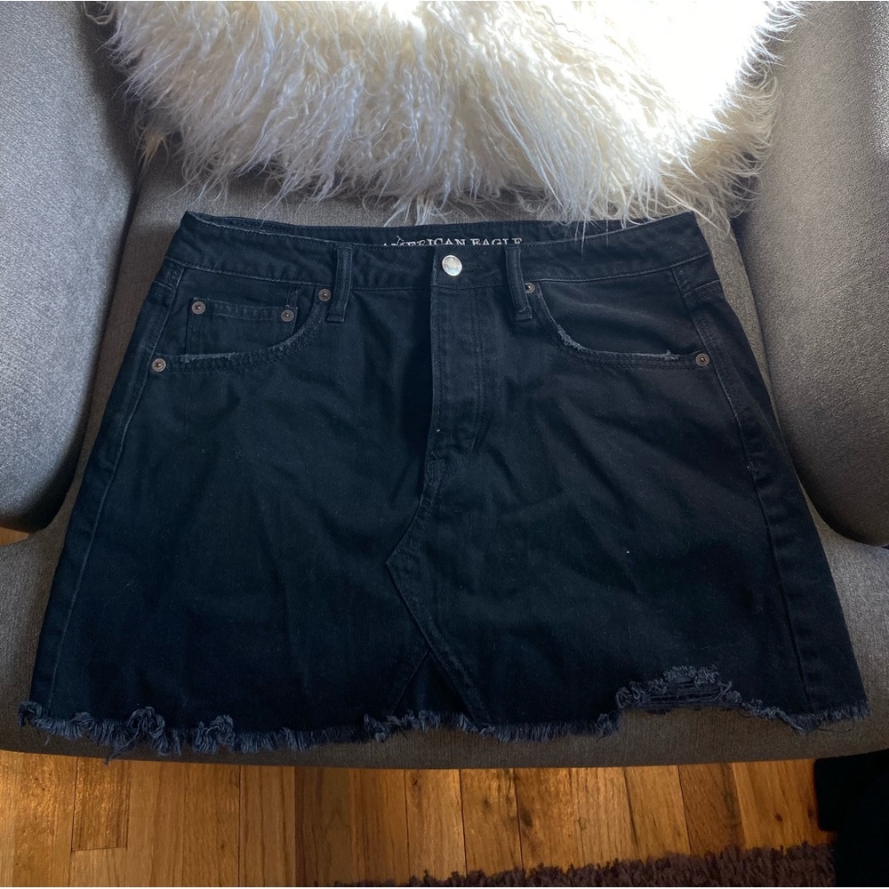 Black American Eagle denim skirt